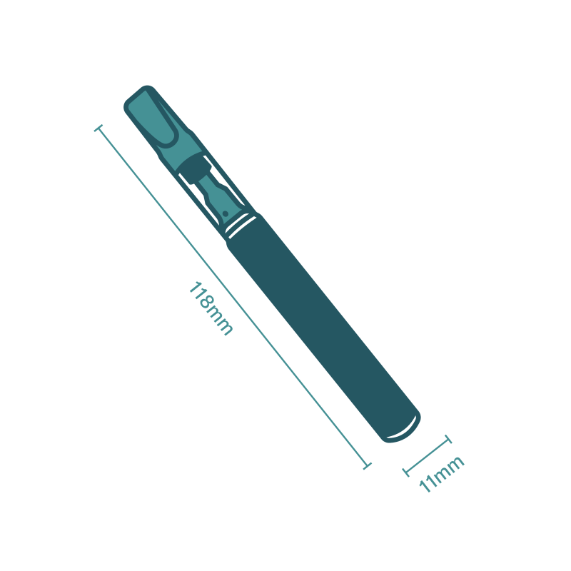 Ascera X-75 Ceramic Vape-Tank DISPOSABLE 0.5mL Metalic colors